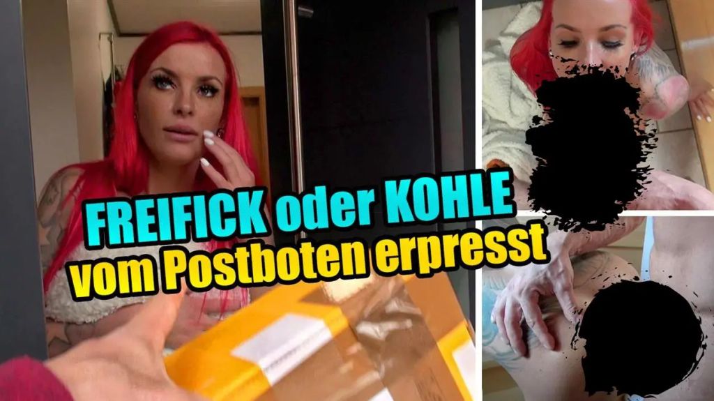 LexyRoxx - FREIFICK oder KOHLE – vom Postboten erpresst !