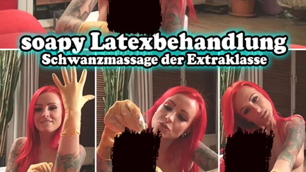 LexyRoxx - soapy Latexbehandlung – Schwanzmassage der Extraklasse